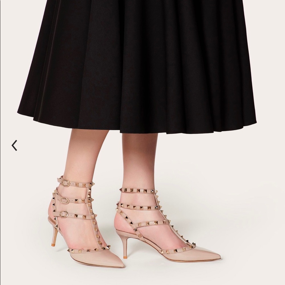 Authentic Valentino Garavani ROCKSTUD 65MM Sz 7.5